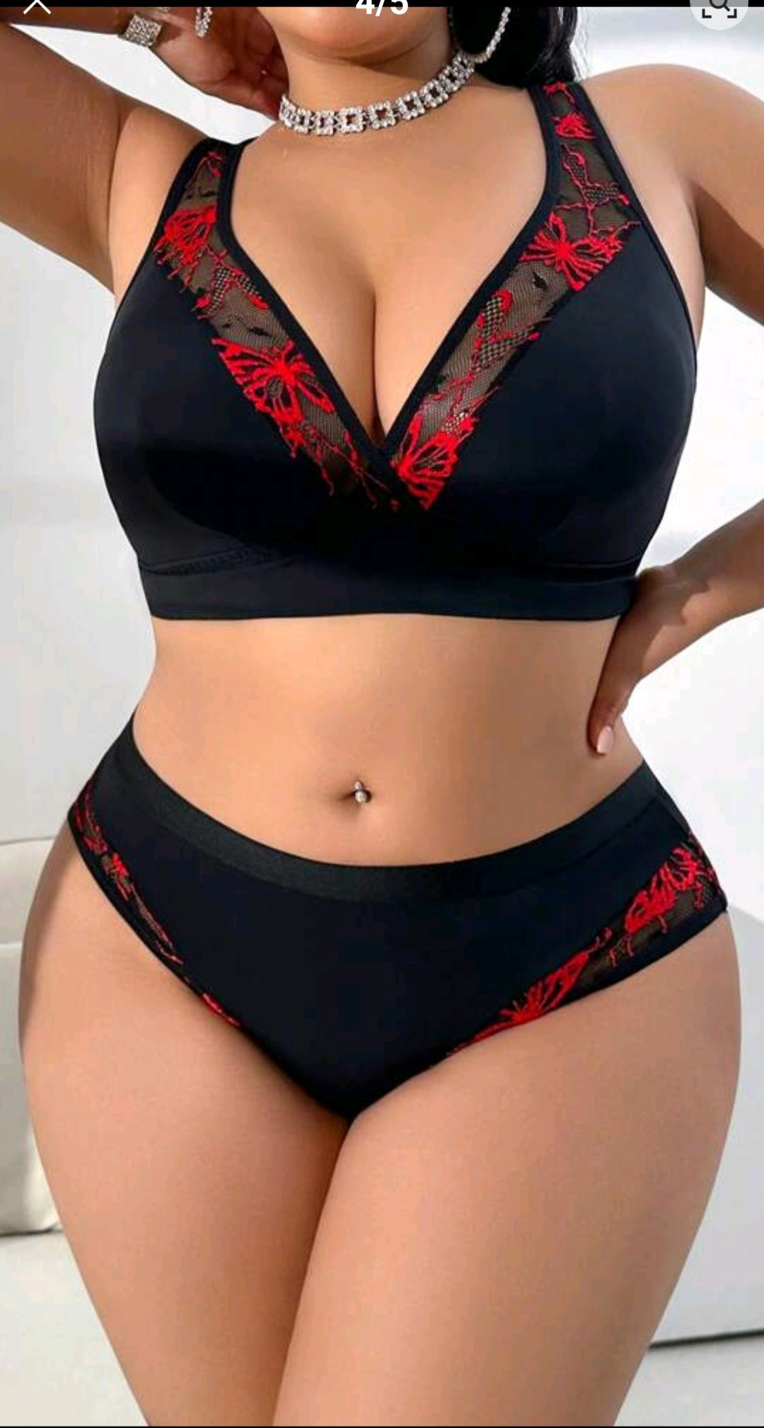 Plus Size Bra Set