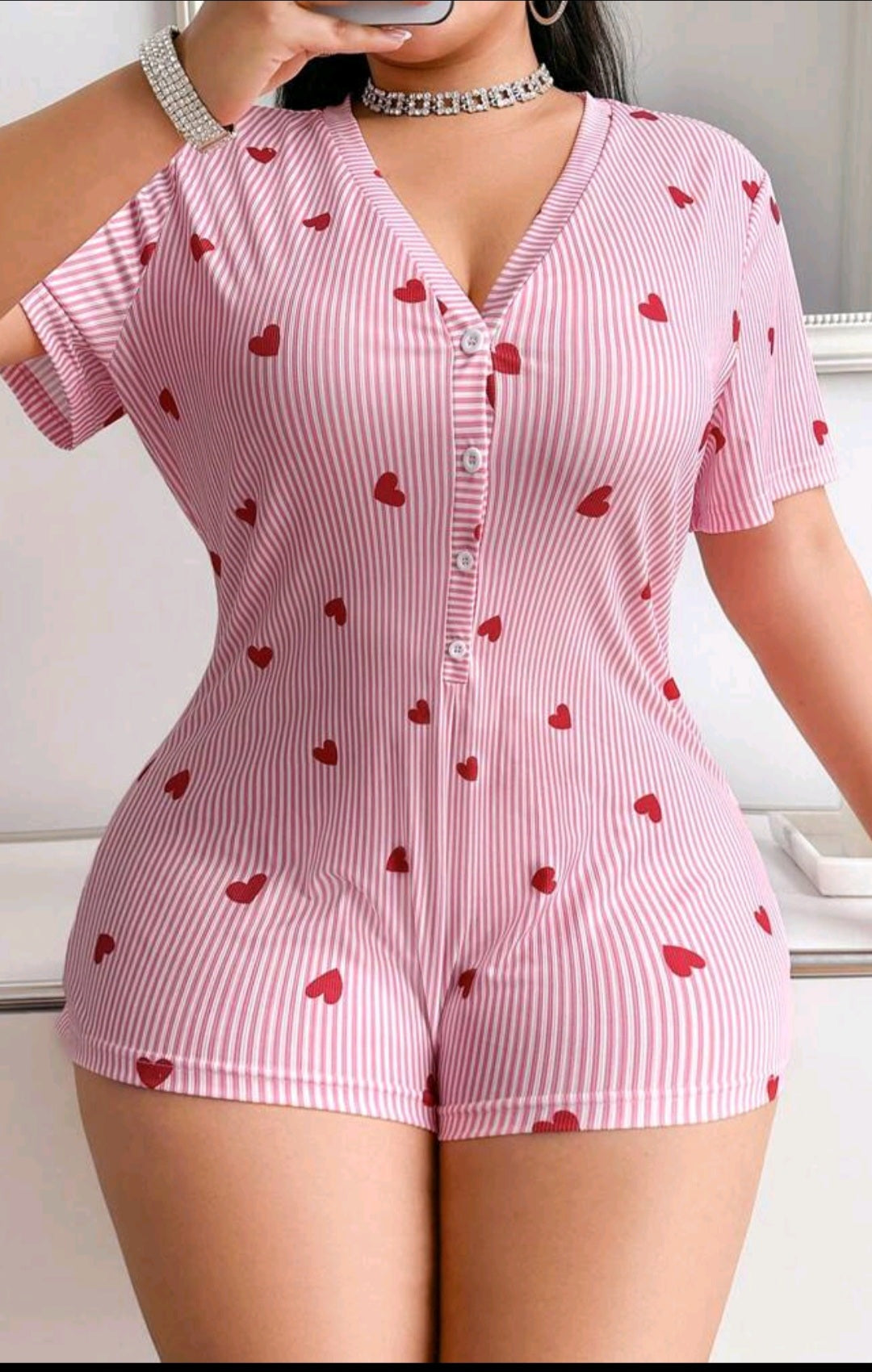 Plus Size Sexy Striped